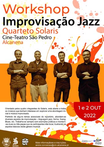 Workshop Improvisação Jazz - Quarteto Solaris