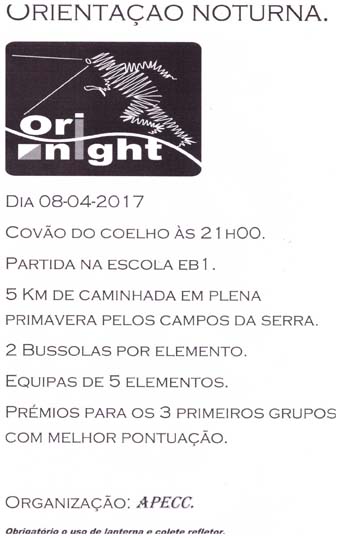 Orinight – Caminhada Noturna