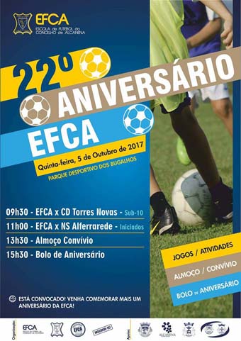 22º Aniversário da EFCA – Escola de Futebol do Concelho de Alcanena