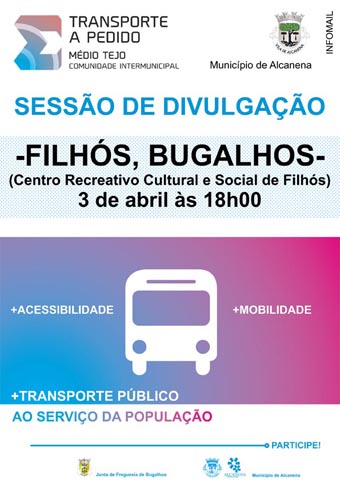 Serviço de Transporte a Pedido no Concelho de Alcanena – Sessão de Divulgação em Filhós