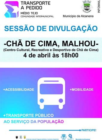 Serviço de Transporte a Pedido no Concelho de Alcanena – Sessão de Divulgação em Chã de Cima