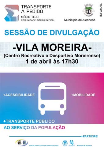 Serviço de Transporte a Pedido no Concelho de Alcanena – Sessão de Divulgação em Vila Moreira