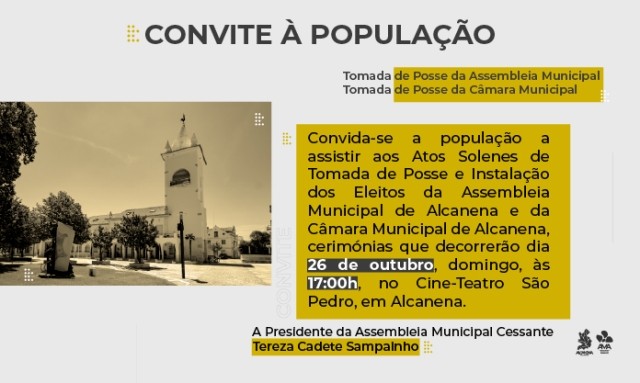 Tomada de Posse e Instalação da Assembleia Municipal e da Câmara Municipal de Alcanena | 2025-2029